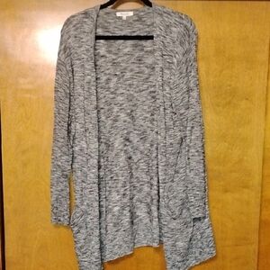 Madewell Marled Gray Open Cardigan